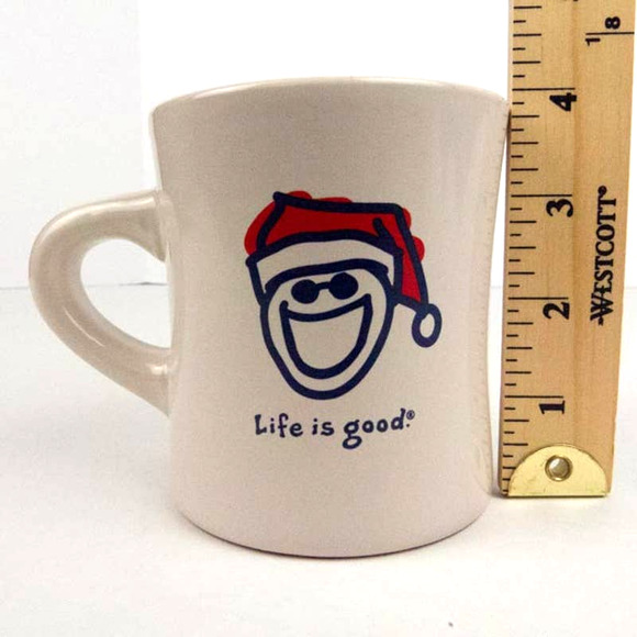 Life Is Good Coffee Mug Cup Santa Hat Christmas Holiday Do What You Like - Picture 15 of 16